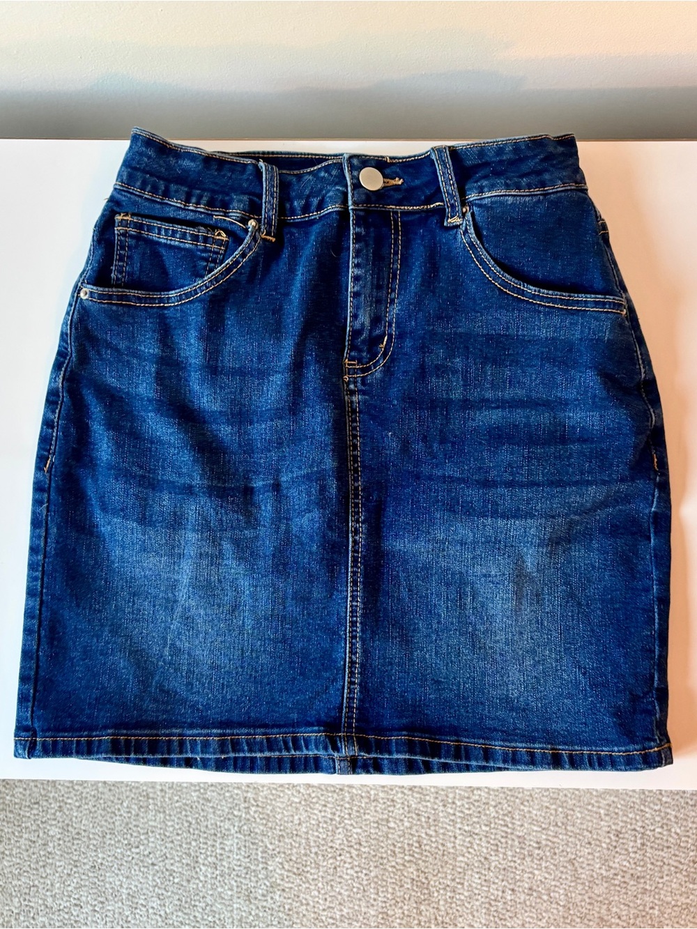 Women's Indigo Denim Mini Skirt